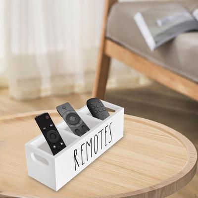 Fernbedienungshalter, Medienaufbewahrungsbox mit Griff, TV-Halter Schreibtischzubehör Organizer für