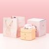 Valentine's Day Eternal Flower Single or Double Layer Drawer Jewelry Storage for Rings Necklaces Bracelets-Square Jewelry Box