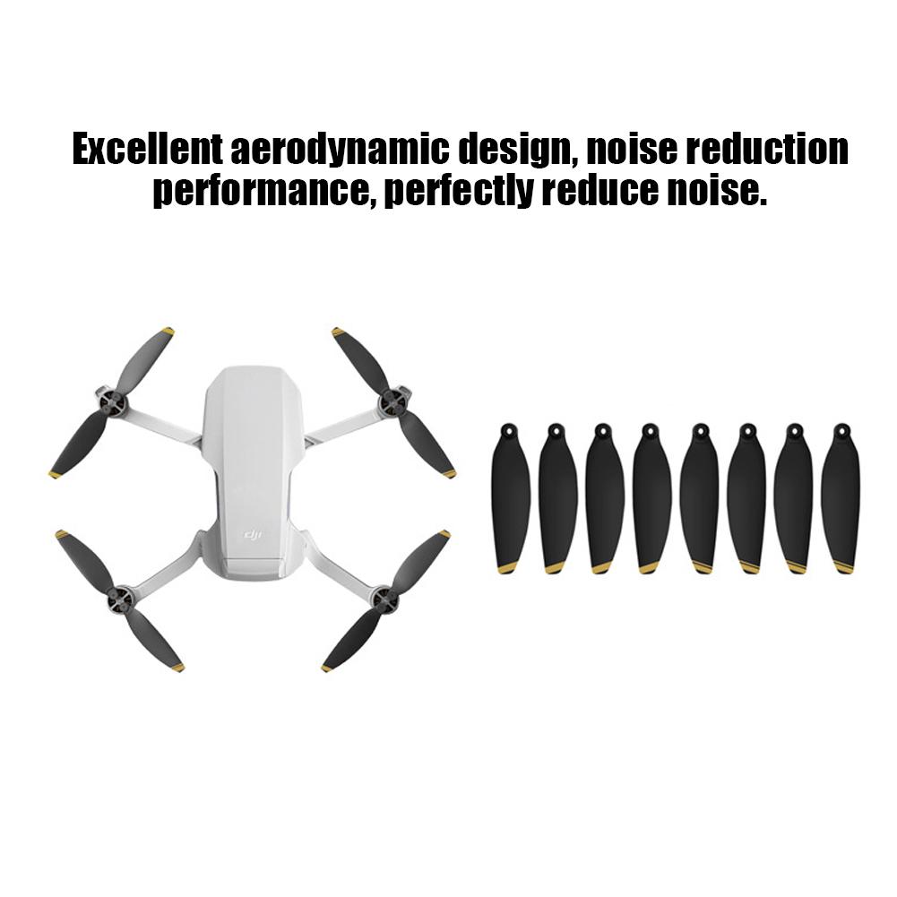 2Pair RC Drone 4726F Propeller Replacement Noise Reduction Fit for      (White Black )