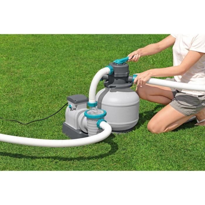 Filtre À Sable / Pompe De Filtration Pour Piscine Jusqu'à 54 M3- Bestway - 8 327 L/h - Avec Préfiltre