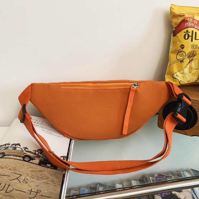 Spring new simple versatile breast bag student sports cycling messenger bag niche casual fanny pack