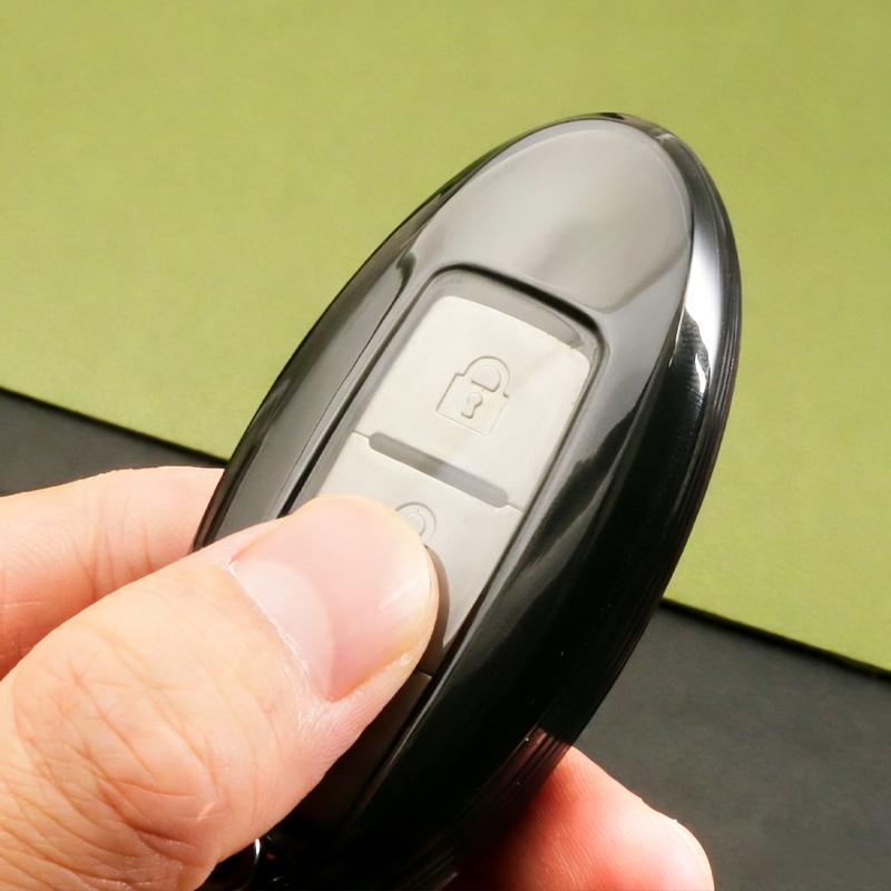 Transparent Black Tpu For Nissan Tiida Qashqai J11 J10 Micra Kicks Altima X-Trail  Navara Leaf Note Sentra Murano Car Key Case