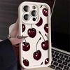 Luxe Donker Kersenhout Voor iPhone 16 15 14 7 8 Plus XS XR X Telefoonhoesje Voor iPhone 17 16 15 14 13 12 11 Pro Max Schokbestendige Hoesjes