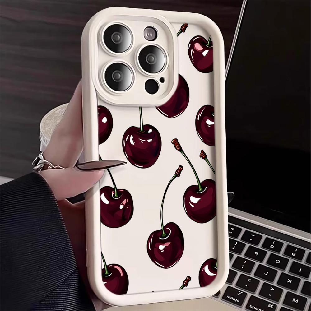 Luxe Donker Kersenhout Voor iPhone 16 15 14 7 8 Plus XS XR X Telefoonhoesje Voor iPhone 17 16 15 14 13 12 11 Pro Max Schokbestendige Hoesjes