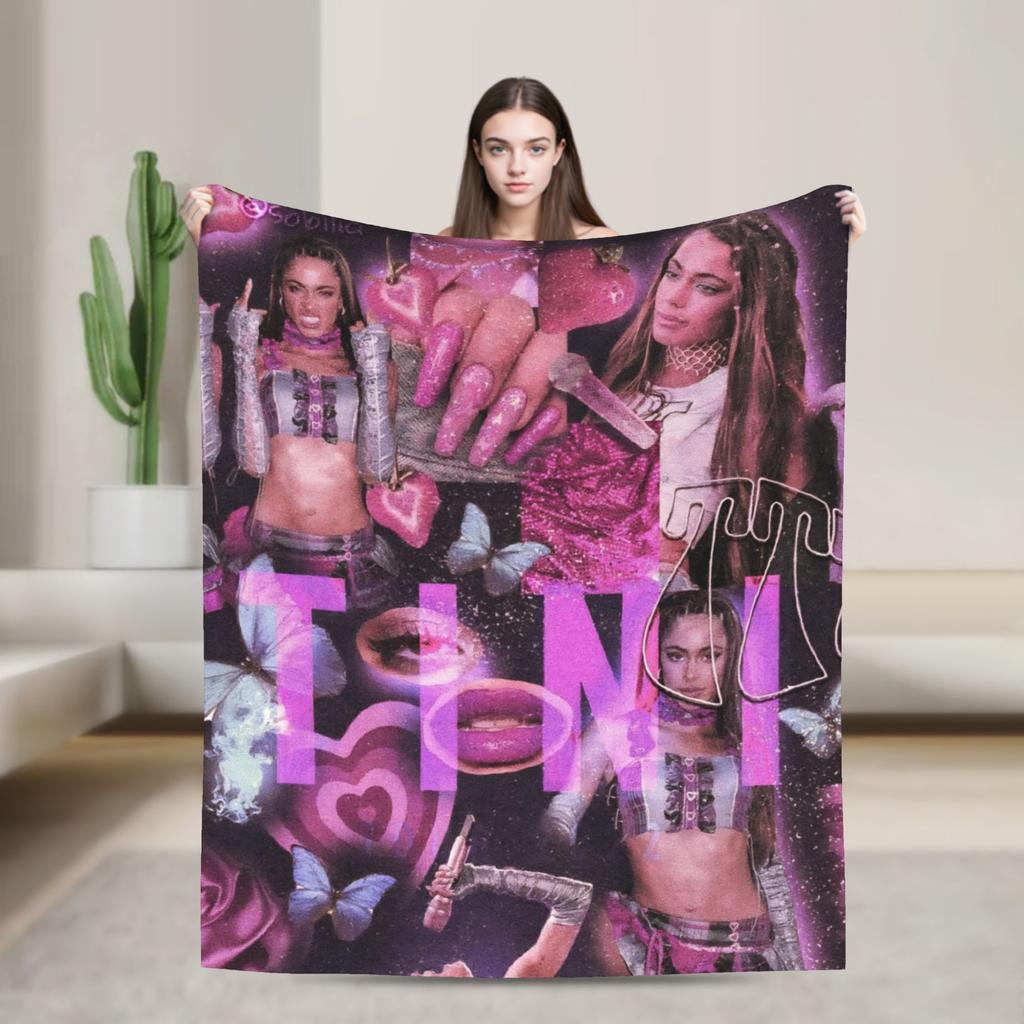 Soft Blanket Travel Office Singer TINI STOESSEL Futtura Album 2025 Throw Blanket  Flannel Bedspread For Bedroom Sofa Bed Cover