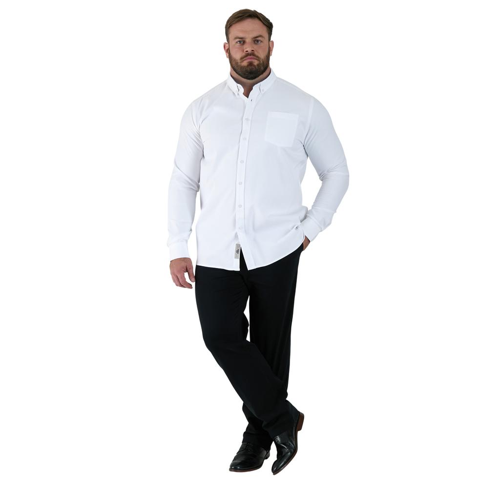 Duke Mens D555 Richard Oxford Tall Long-Sleeved Shirt