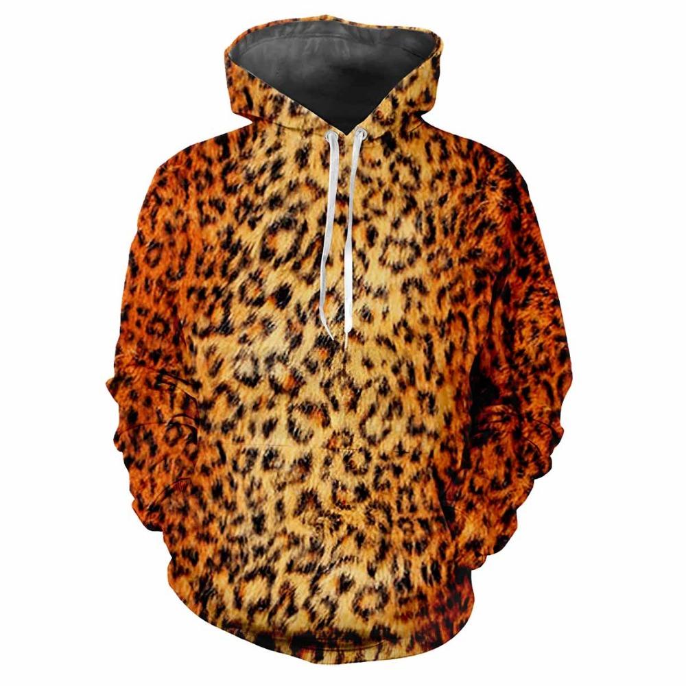 Europäisch Amerikanische Mode Herren Damen Kapuzenpullover Leopardenmuster Pullover Lässiges Sweatshirt Kinder Kapuzenpullover Langarm Kleidung