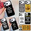 Keep Calm Drink Wine Champagne Phone Case For Apple iPhone 17 Air 16E 15 14 Plus 13 12 11 Pro Max Mini Funda Cover