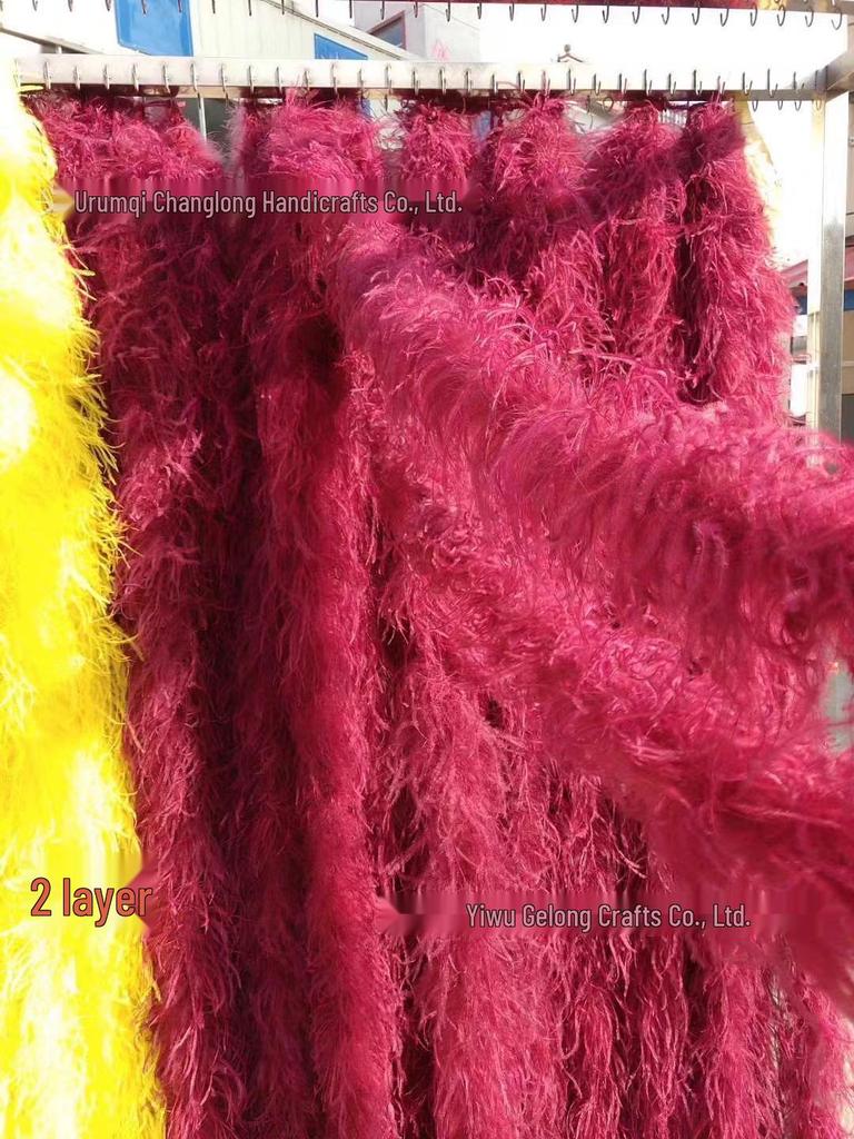 Ostrich Feather Strips for Decorative Stage & Catwalk Scarves