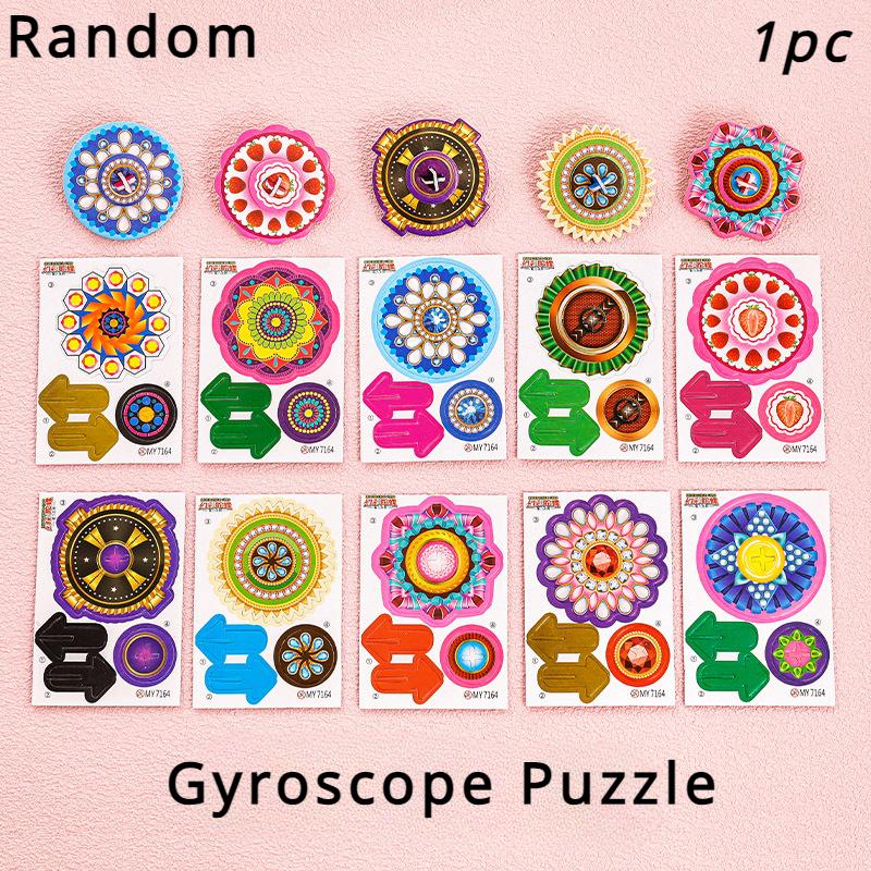 

Random Cute Cartoon DIY Puzzle Dinosaur/Tank/Airplane/Gyroscope/Insect 3D Puzzles Educational Toys Kids Birthday Party