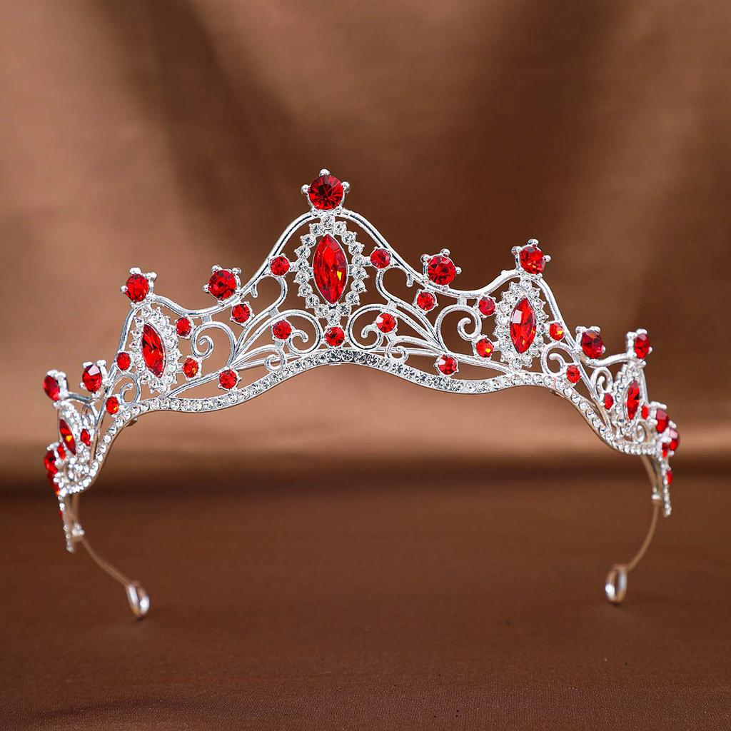Bridal Crown Tiara Wedding Dress Accessories Headband Princess Birthday Stage Luxurious Crown Rhinestone Hair Accessories
