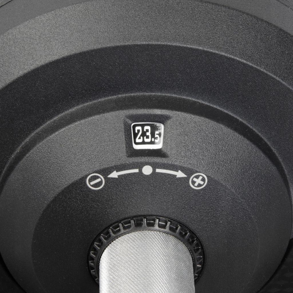 Adjustable dumbbell 23.5 kg With adjustable CO 1.5 kg black premium dumbbell