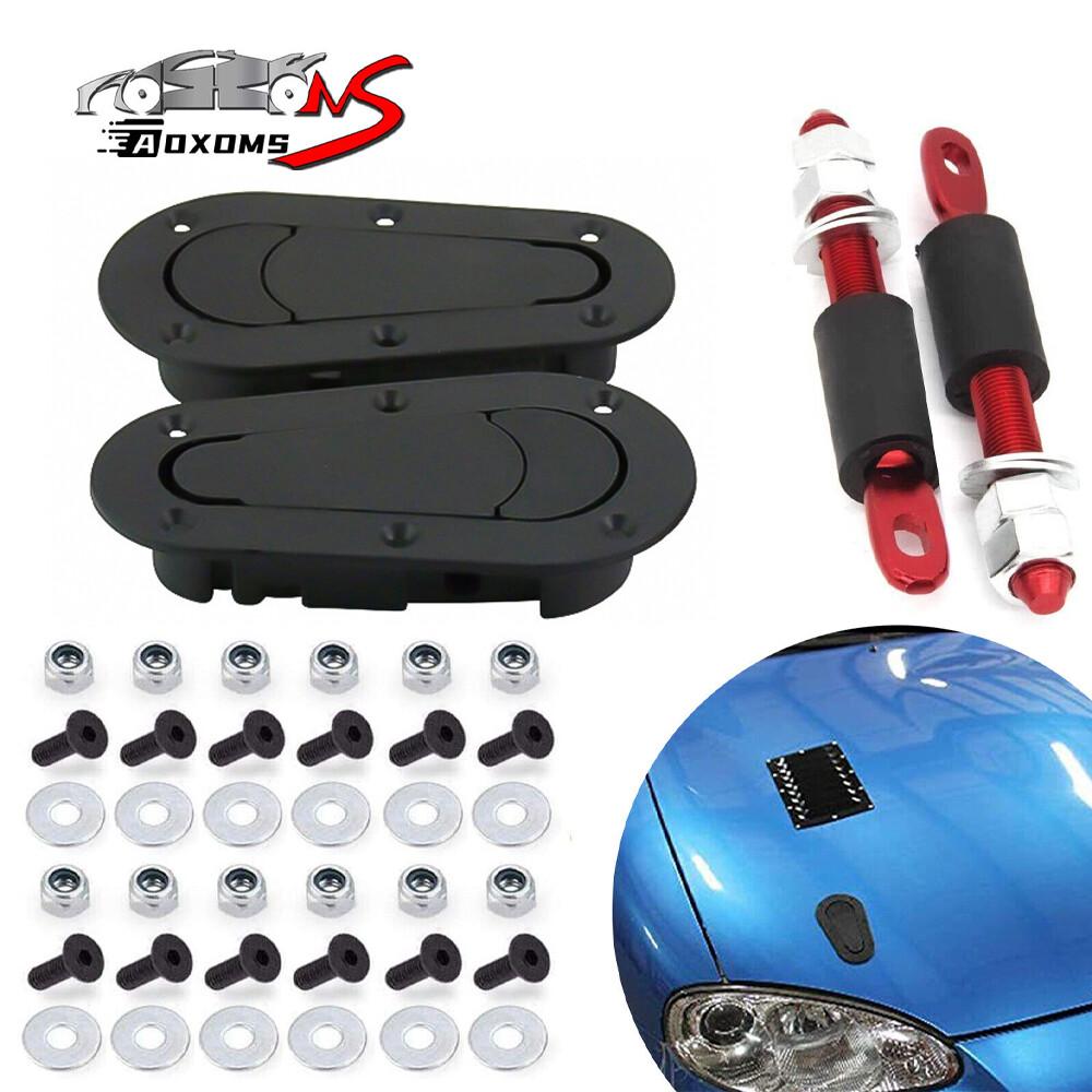 Универсальный гоночный автомобиль, заподлицо, быстросъемный штифт-защелка капота, комплект без замка под ключ