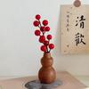 Floral Arrangement Flowerpot Minimalism Tabletop Decor Simple Wooden Vase  Office Desk