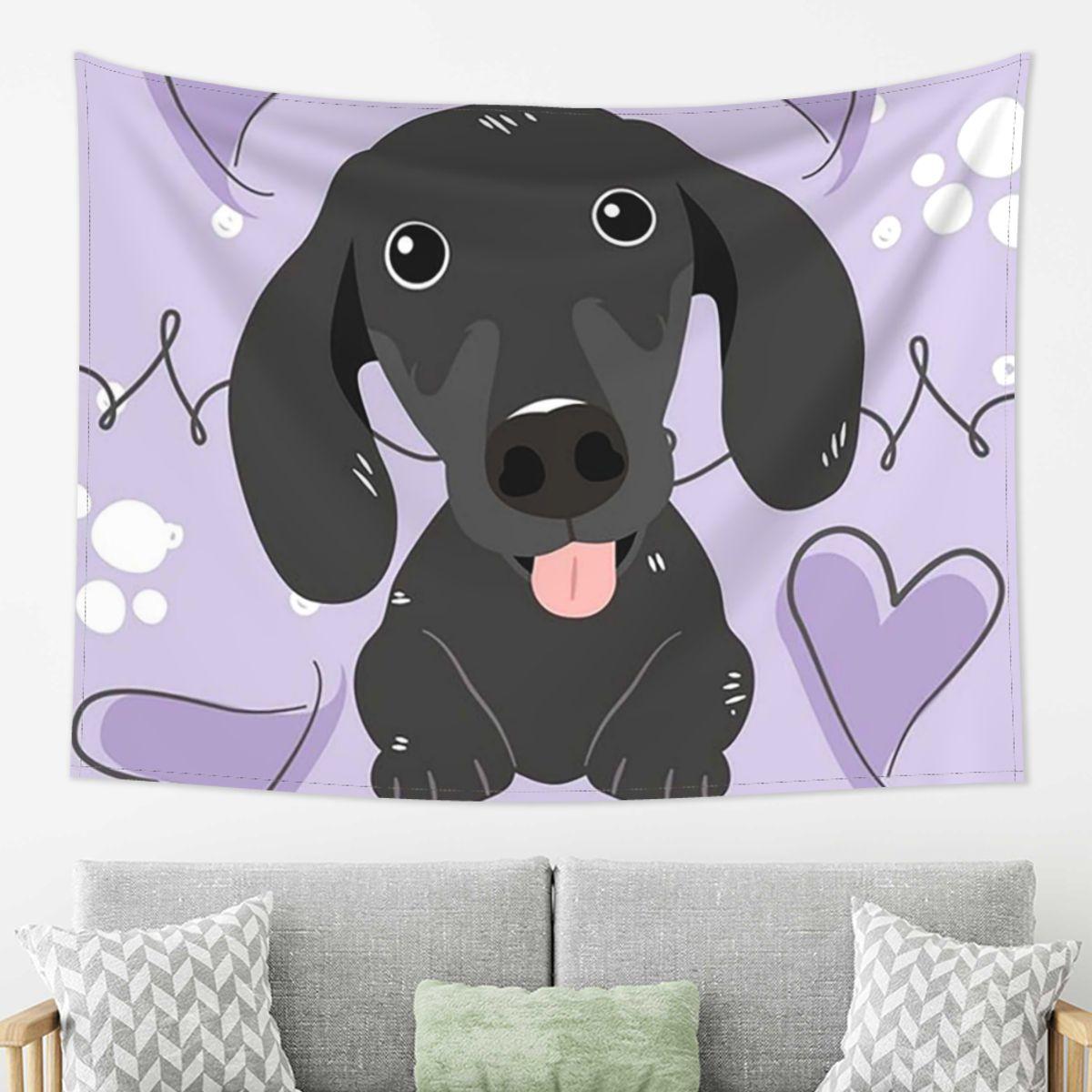 

Dachshund Dog Tapestry Wall Hanging Aesthetic Home Decoration Tapestries for Dorm Room 74x94cm(29x37in)