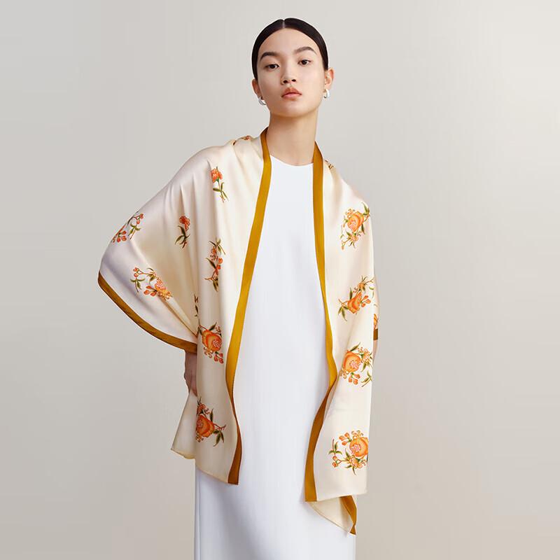 Wanshili Double-Sided Mulberry Silk Scarf Gift Set