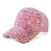 Breathable Shiny Sequin Baseball Cap Mesh Duck Tongue Caps New Women Sun Hat  Summer