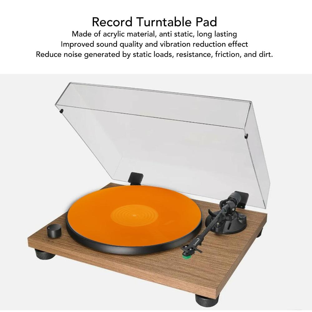 Improve Sound Quality Turntable Slipmat Acrylic Platter Mat for LP 12 Inch Record for Turntable Use