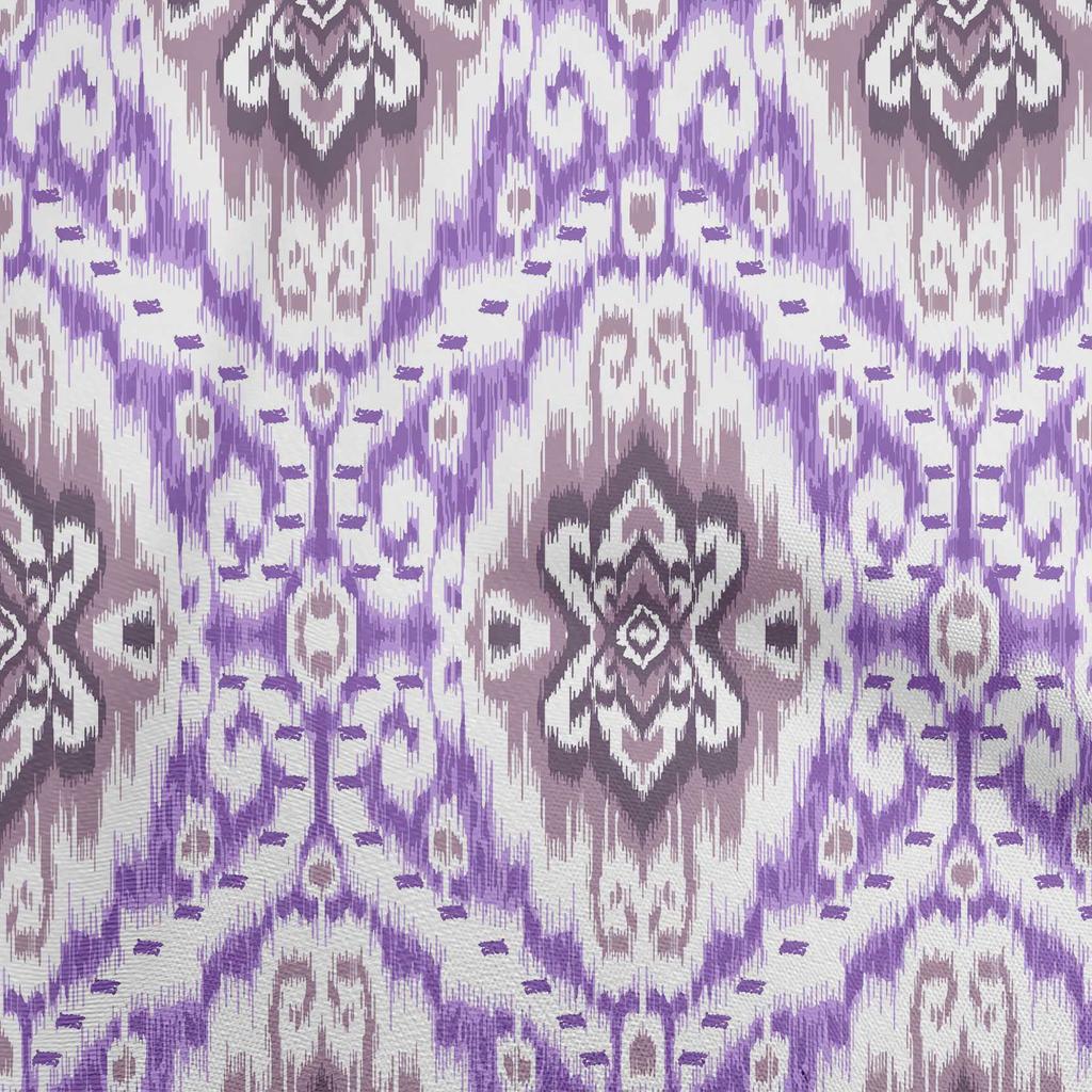 oneOone Cotton Flex Dark Rose Brown Fabric Asian Ikat Craft Projects Decor Fabric Printed By The Yard 40 Inch