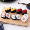 Japanische Essensposter Sushi Lachsrolle Kaviar Meeresfrüchte Leinwandbild Wandkunst Bilder Restaurant Küchen Dekor 5 Stück/Los
