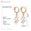 Fashion Simple Square Cubic Zirconia Drop Earrings For Women Wedding Jewelry Korean Girls Trendy Eardrop Unique Gift