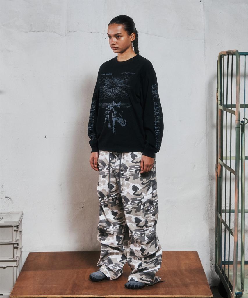 THEVINYLHOUSE Rough Drawing Ls Tee Black