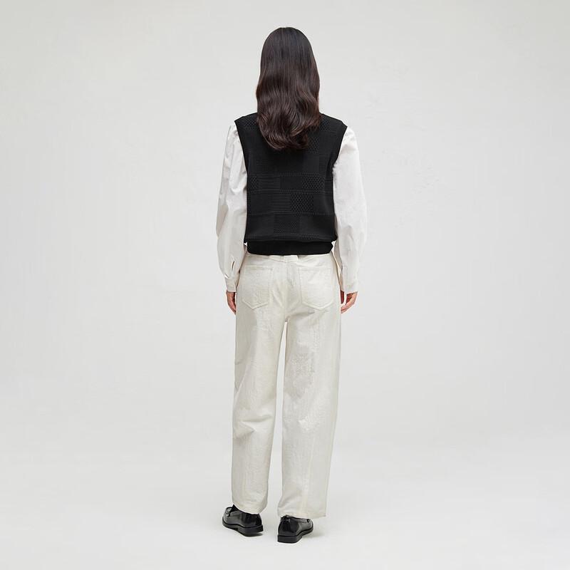 Women's Autumn Printed Straight-Leg Draping Trousers