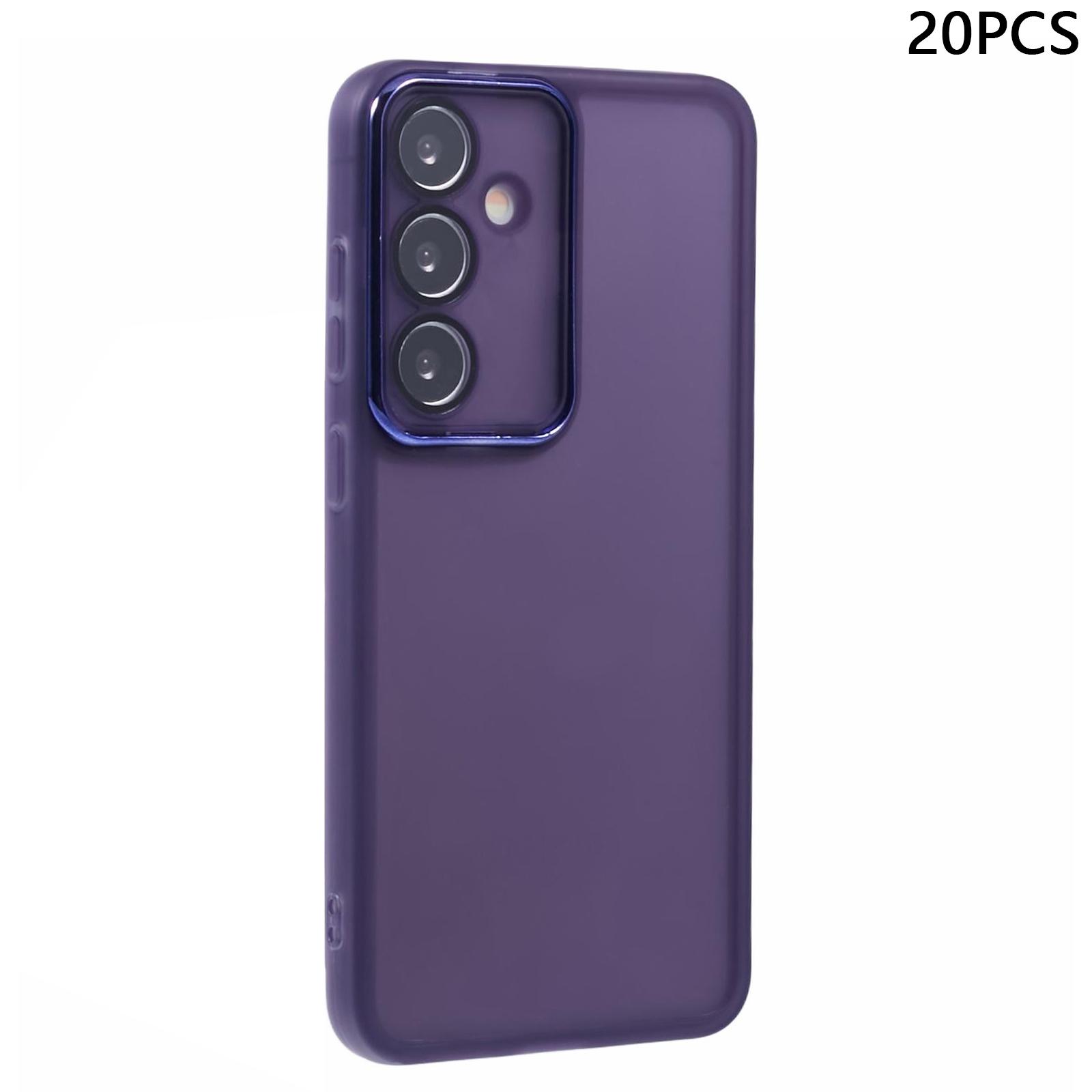 

Bulk Purchasing 20Pcs For Samsung Galaxy A54 5G Case Electroplated Camera Frame TPU Phone Cover Precise Cutouts Transparent Purple