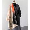 Oversized Shawl Wrap Leaf Print for Women Warm and Soft Multicolor Wrap