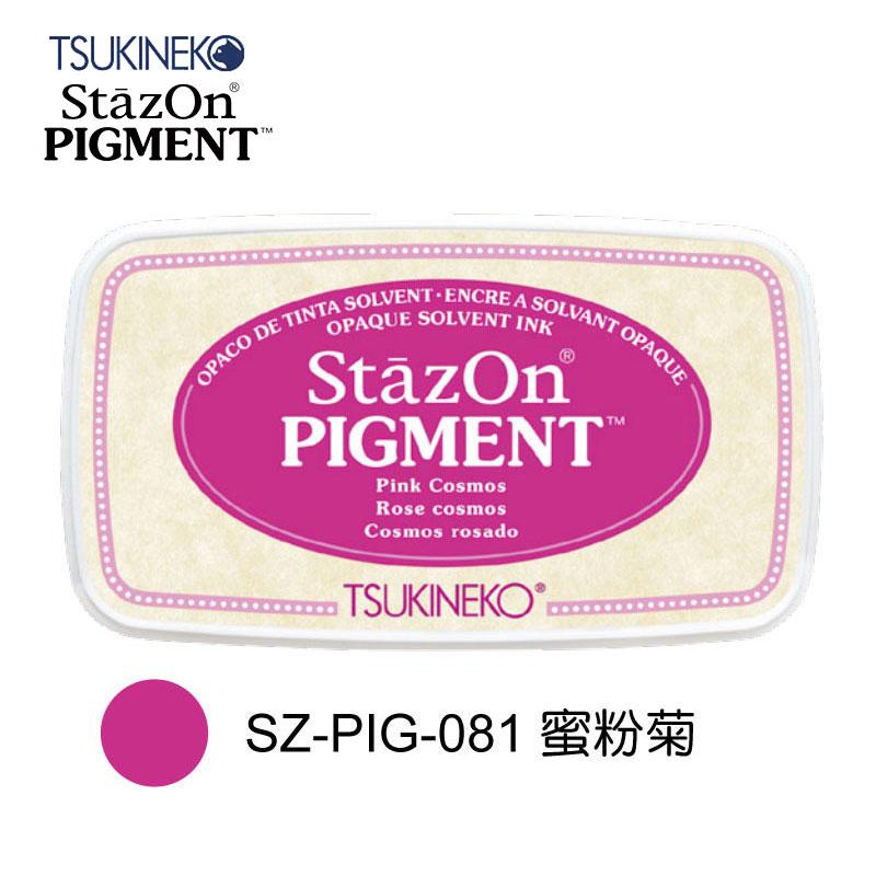 Japan Tsukineko Stazon PIGMENT Fast-drying Color Stamp Pad SZ-PIG 12 Colors Available