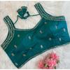 Choli Indiano Pakistano per Feste e Matrimoni Blusa Designer Ricamata da Donna