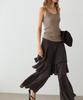 Masimodutti Frill Detail Fluid Skirt Pants