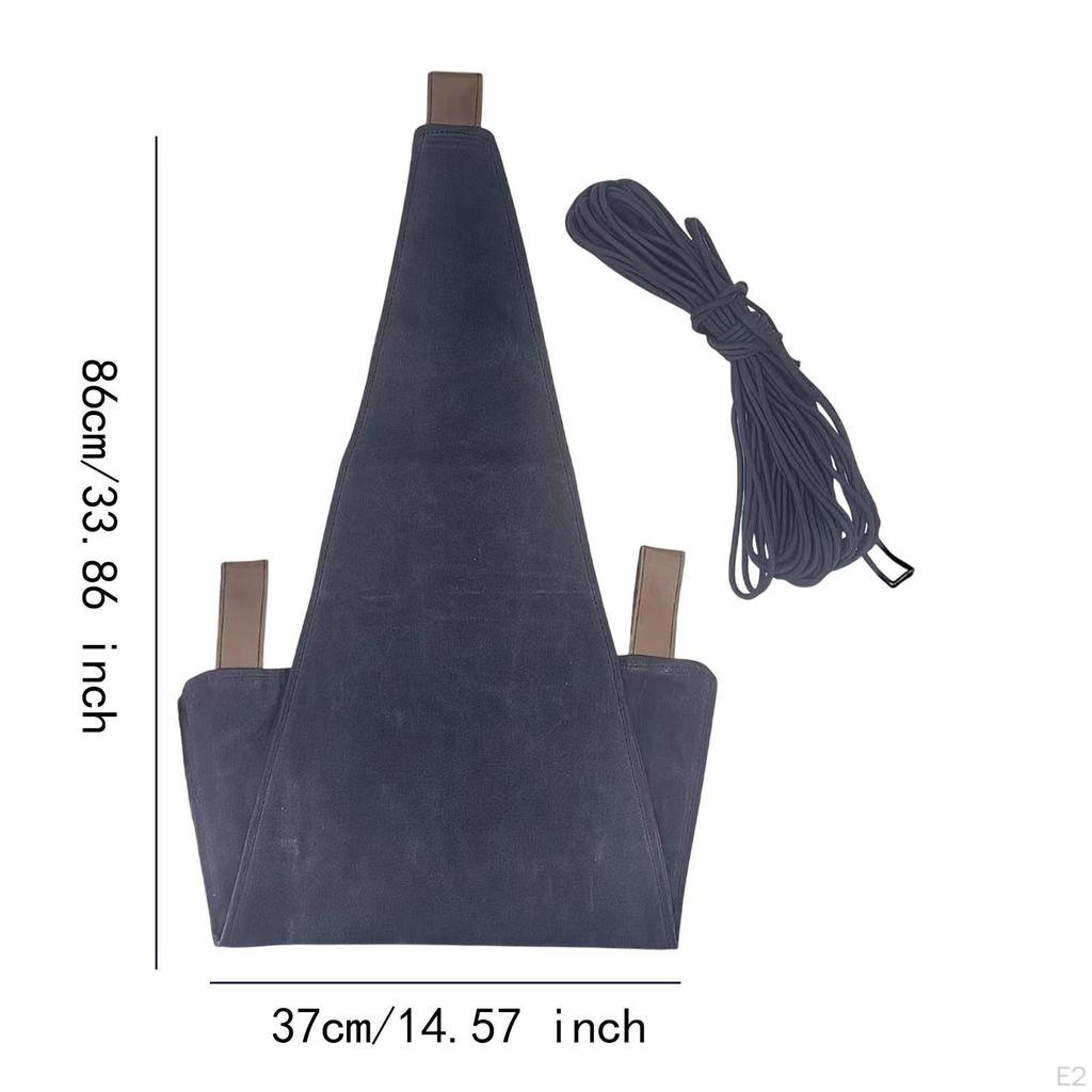 Folding Canvas Seat for Camping with Tripod Stool Cloth