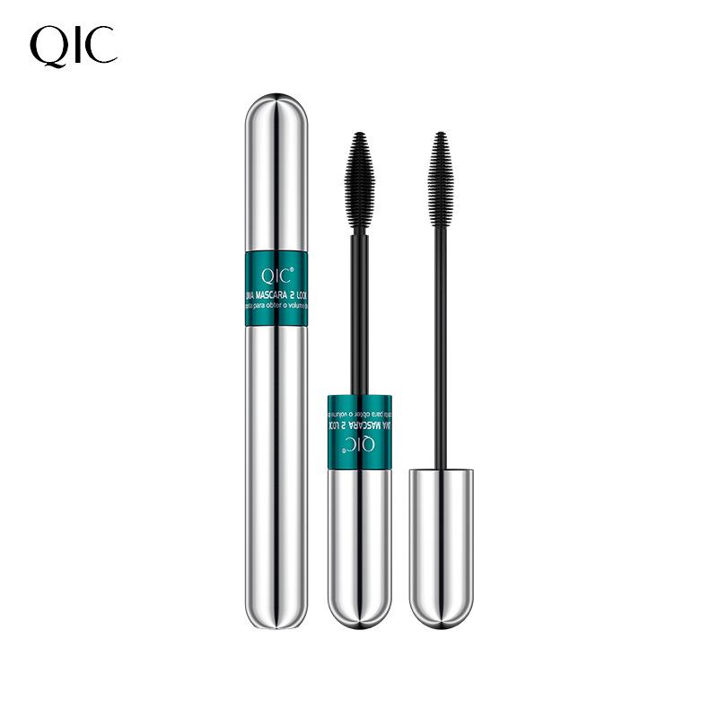 QIC 2-in-1 Wimpernprimer und Mascara, Verlängernd, Volumisierend und Schwunggebend, Wasserfest und Wischfest, Langanhaltend