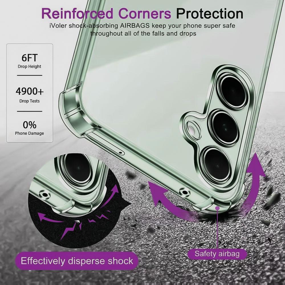 AirBag Shockproof Protector Case For Samsung A56 A16 A36 A26 A53 A55 A15 A35 A25 A52 A17 A54 A34 A24 A14 Transparent Phone Cover