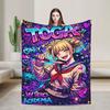 My Hero Academia Himiko Toga  Warm Soft Blanket  Camping Plush Bedding Throws  Living Room Flannel Bedspread Sofa Bed Cover