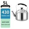Stainless Steel Large-Capacity Whistling Kettle for Gas Stove - Electric Teapot & Water Boiler for Home 