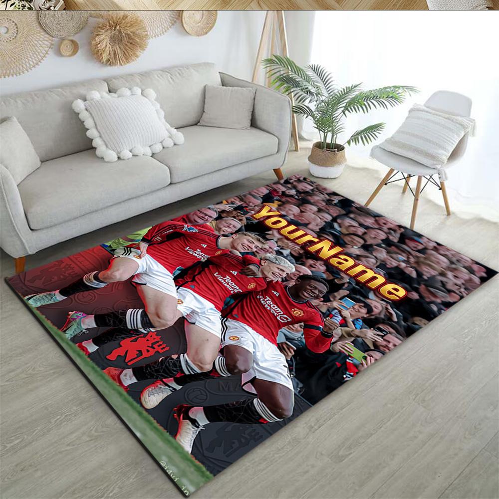 Manchester Customize Your Name Area Rug Design for Kitchen Hallway Foyer Dining Room Antislip Carpet Anime Office Decor Wedding Party Gift
