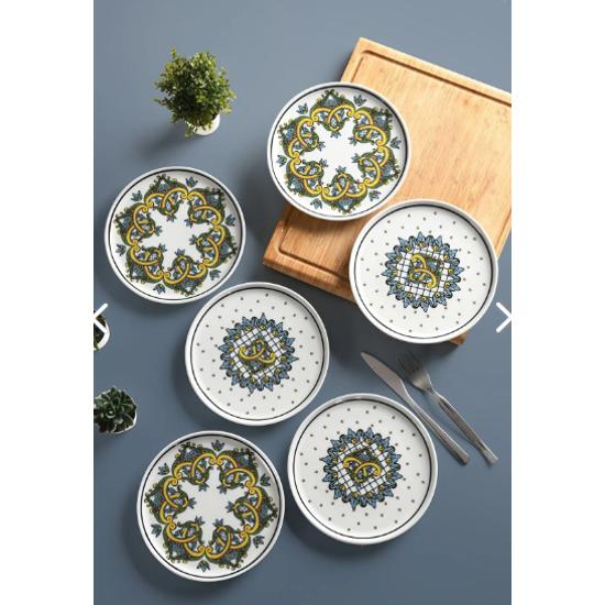 Sepal 6 Parça Pasta Takımı Porselen 6 adet