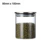 With Stainless Steel Lid Sealed Can Transparent Coffee Bar Station Organizer  Kitchen Supplies