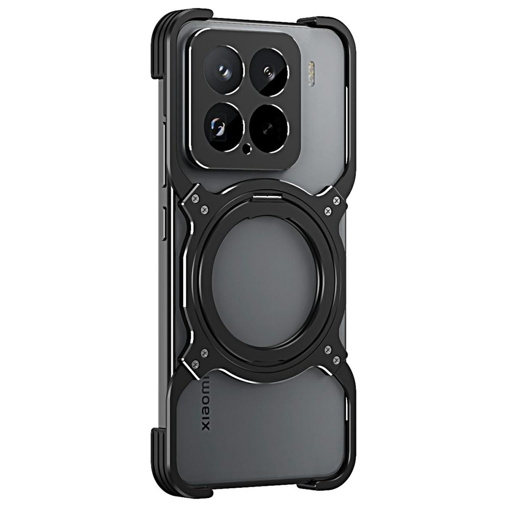 Pro Xiaomi 15 Kickstand Case kovový nárazník magnetický kryt telefonu