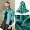 Sun Protective Scarf Outdoor Summer Wear Capelet Shawl Lightweight Cotton Linen Fabric Head Cover Travel Essential