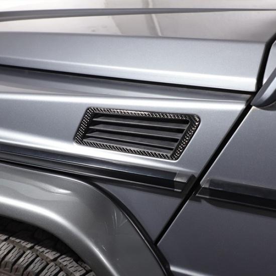 Carbon Fiber Side Fender Air Vent Outlet Trim Cover For Benz G Class 2007-2018