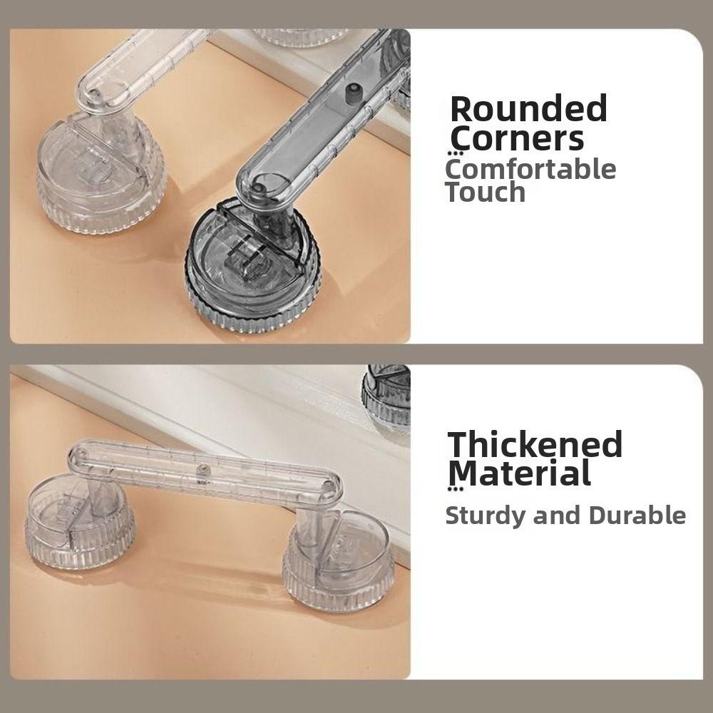 Waterproof Sliding Door Handle Anti-slip Wardrobe Door Handle Suction Cup Door Handle  Bathtubs