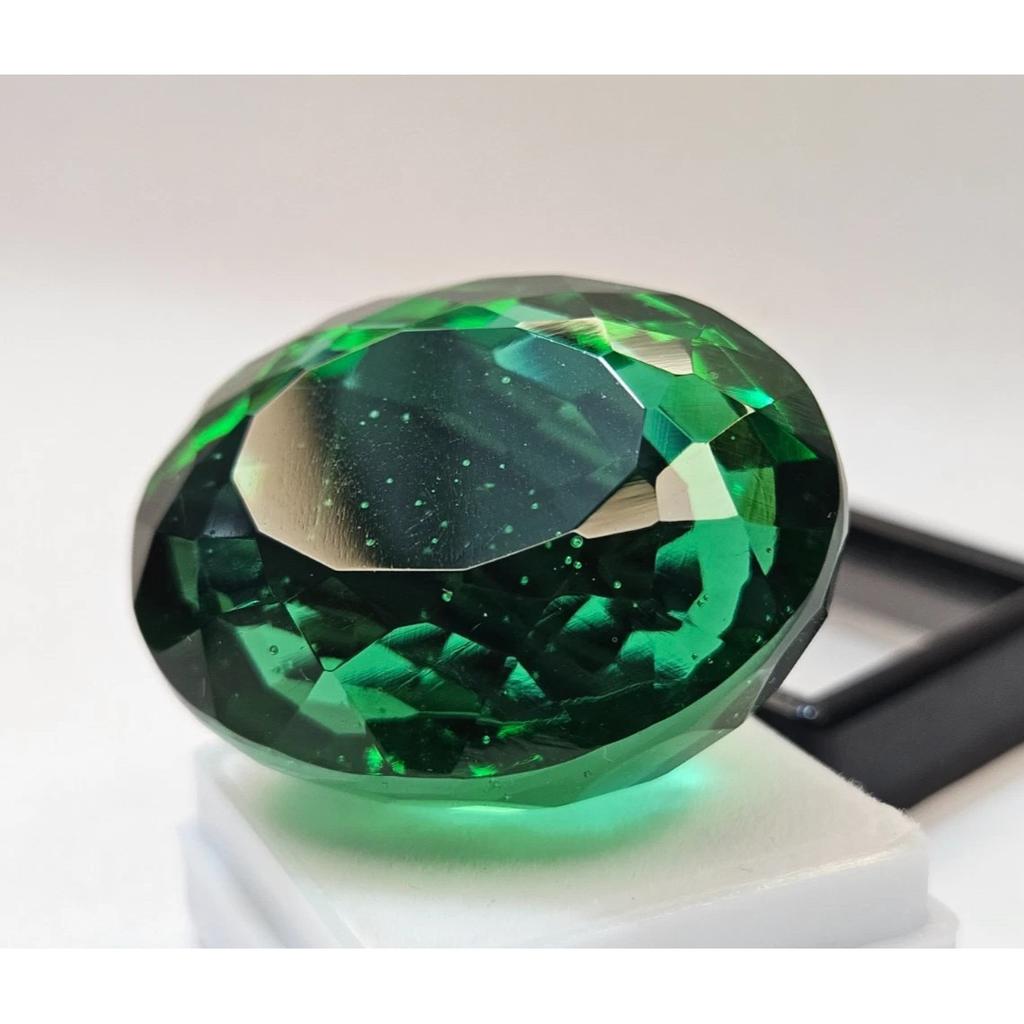 Certified Emerald Green Color Colombian Oval Cut 80 Ct Fabulous Loose Gemstone