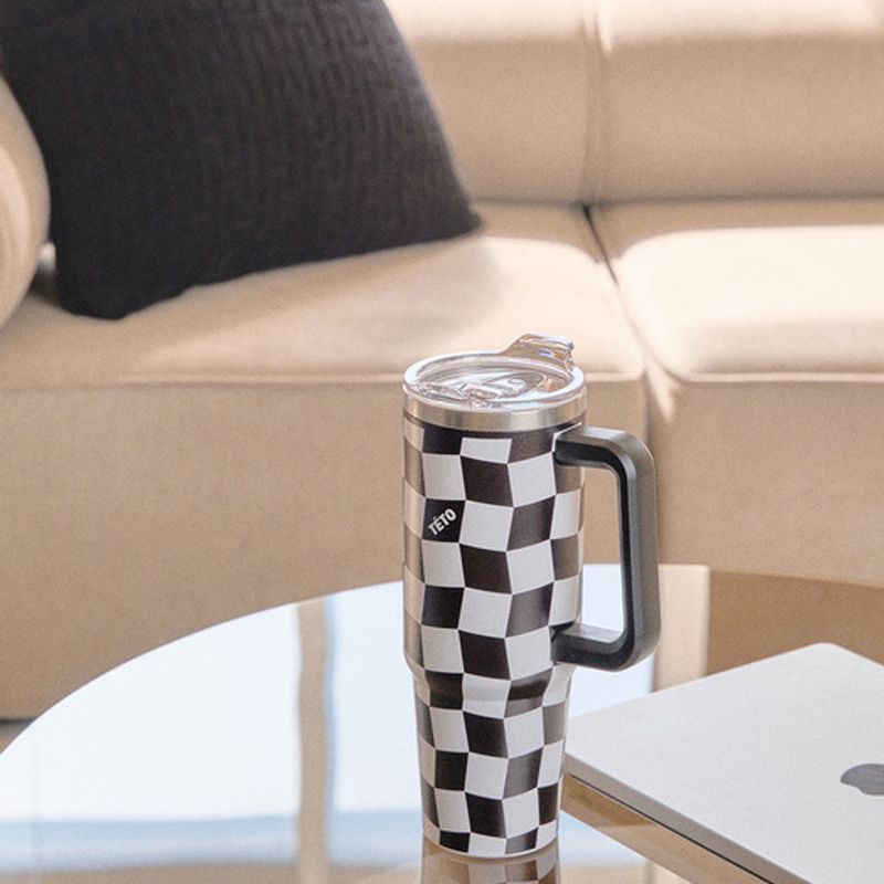 TETO Teto Pixel Black Solid Object Tumbler 820ml