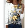 A 3D printed long-sleeved T-shirt for women, casual and fashionable