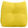 Back Cushion Light Yellow 45 x 24 x 50 cm Fabric