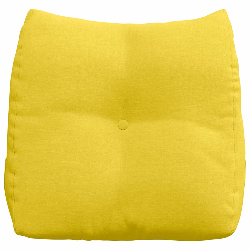 Back Cushion Light Yellow 45 x 24 x 50 cm Fabric