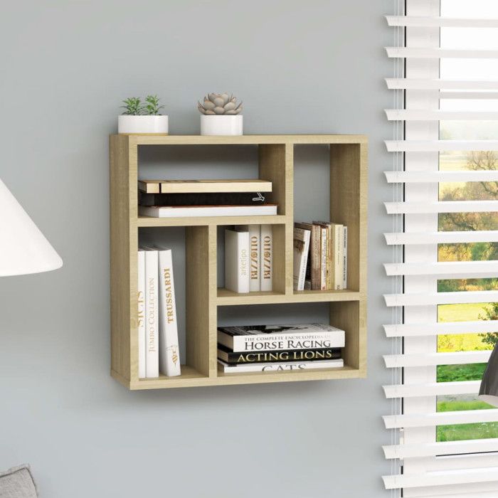 VidaXL Étagère murale Chêne sonoma 45,1x16x45,1 cm Bois d’ingénierie 802951